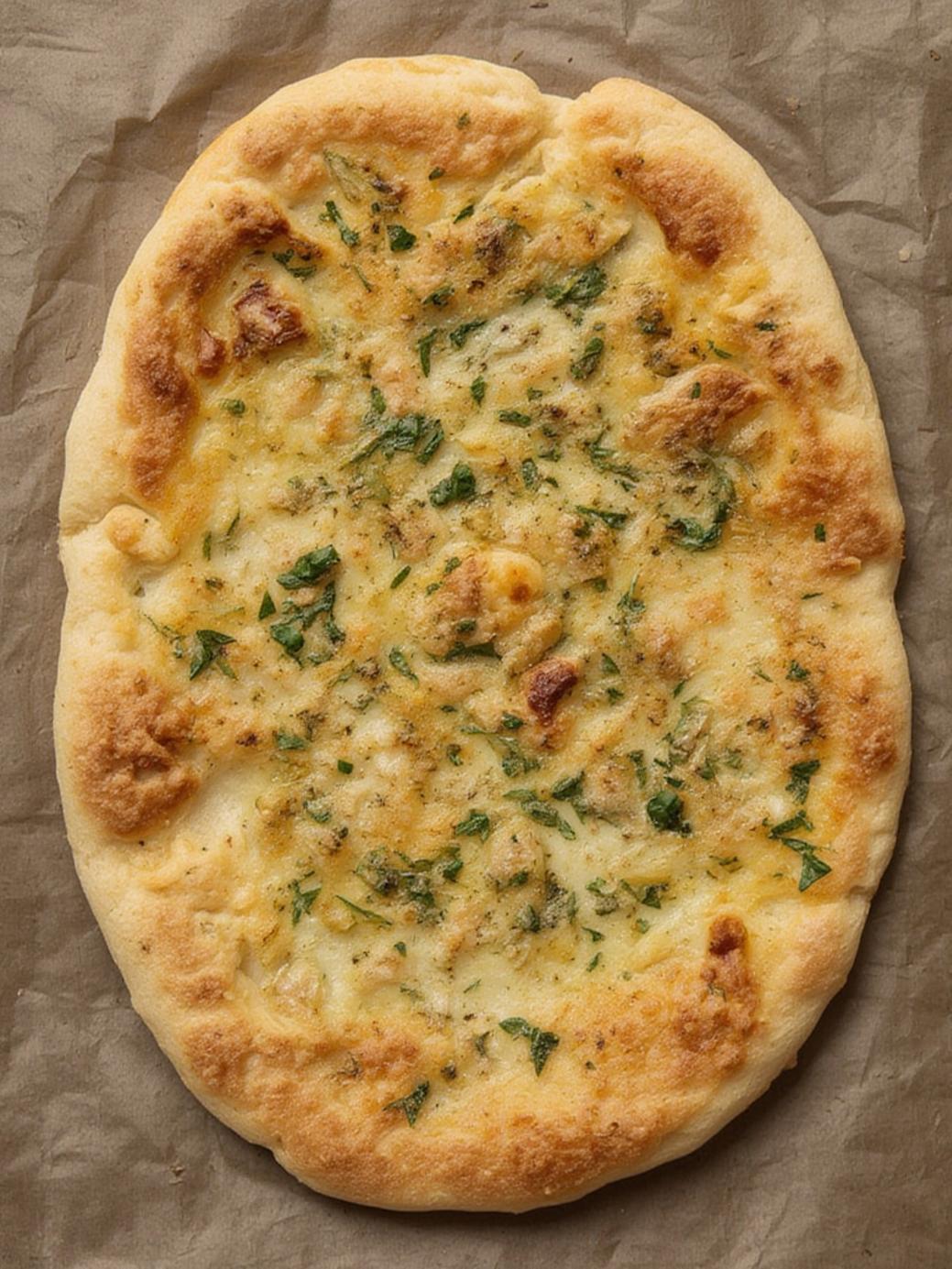 Low Carb Garlic Keto Flatbread Recipe