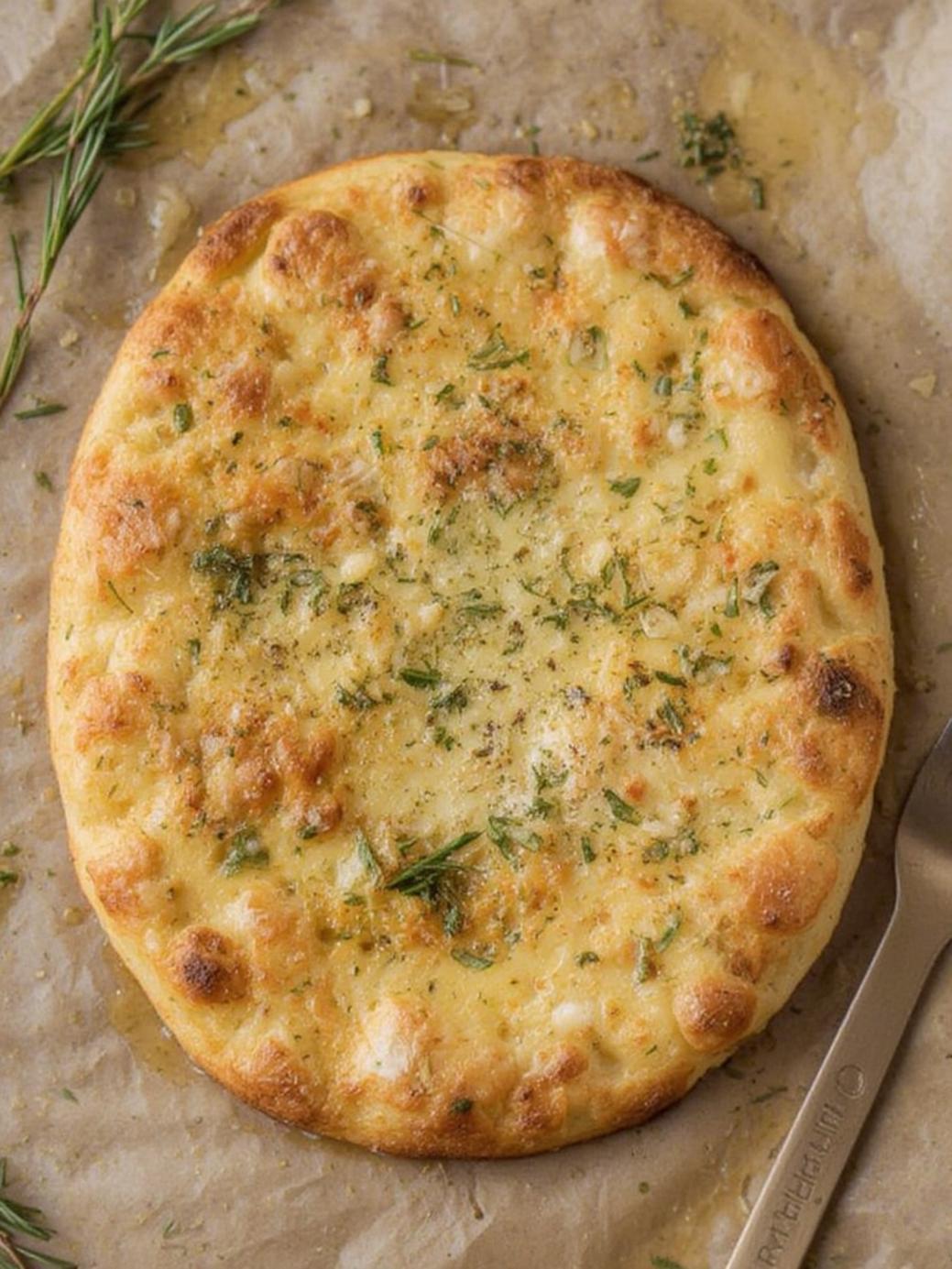 Low Carb Garlic Keto Flatbread Recipe