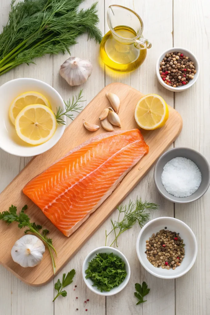 Baked Steelhead Trout Recipe imgredients