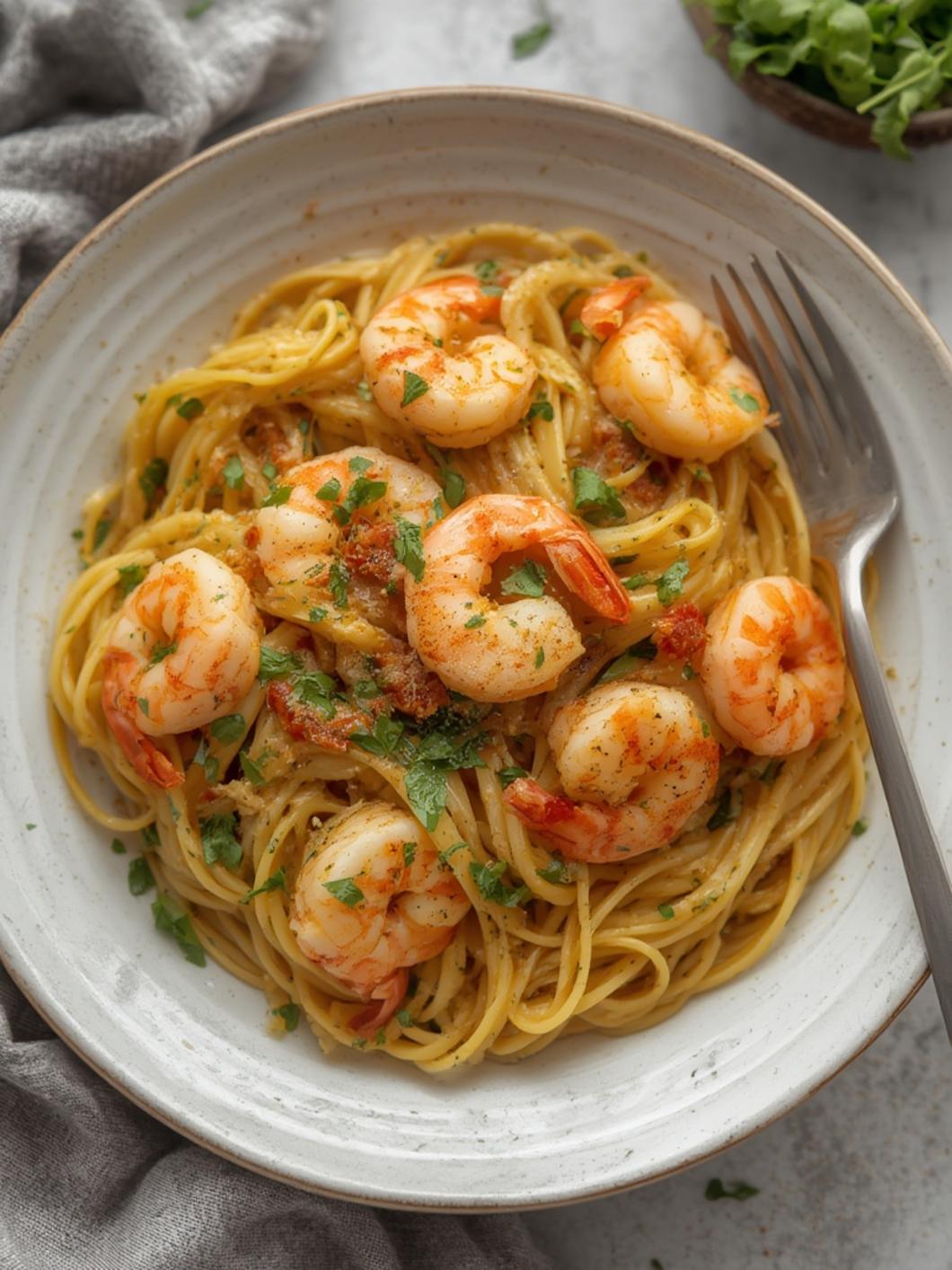 Garlic Butter Shrimp Pasta
