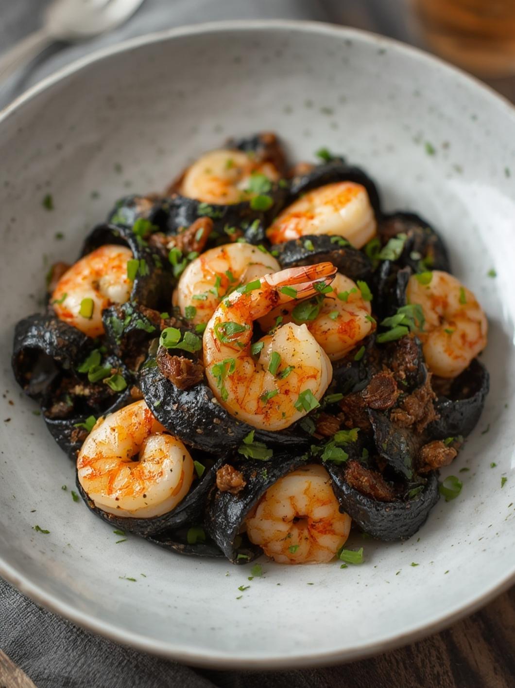Shrimp & Scallop Squid Ink Pasta