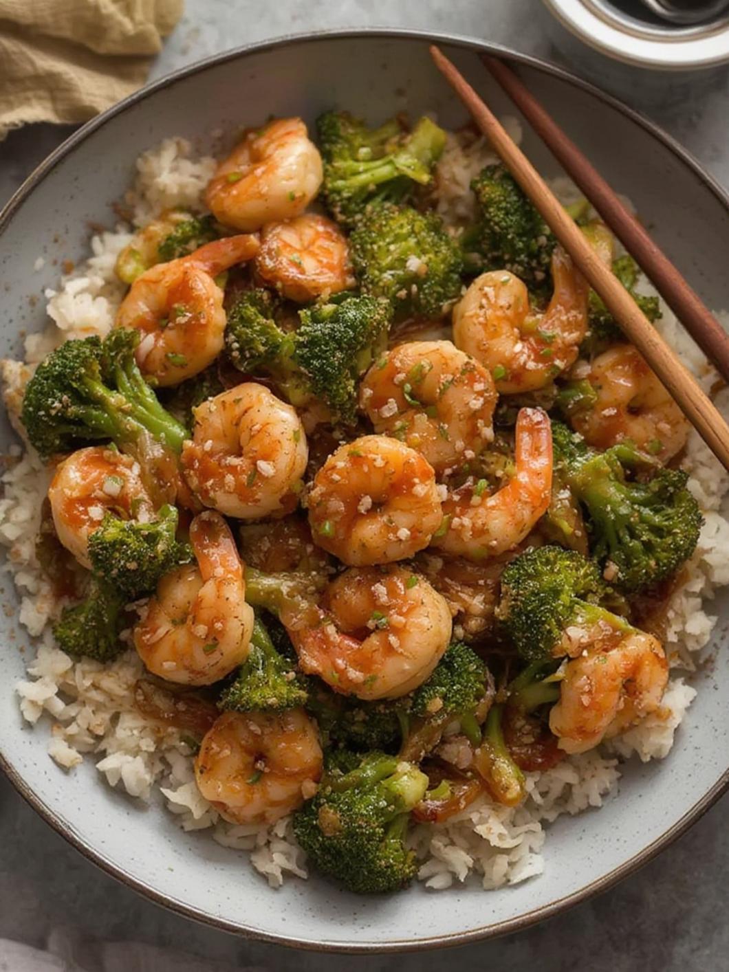Teriyaki Shrimp Broccoli Stir Fry
